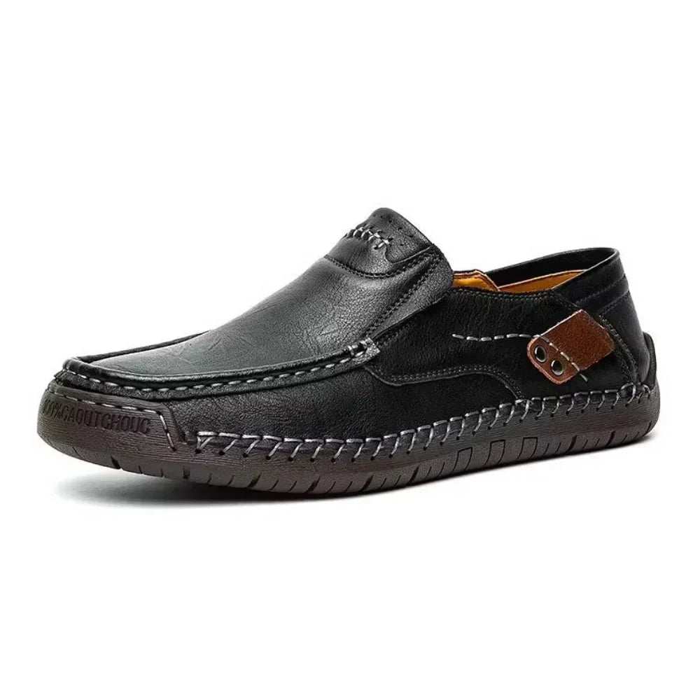 Men's Leather Slip-On Loafers – SoftStep