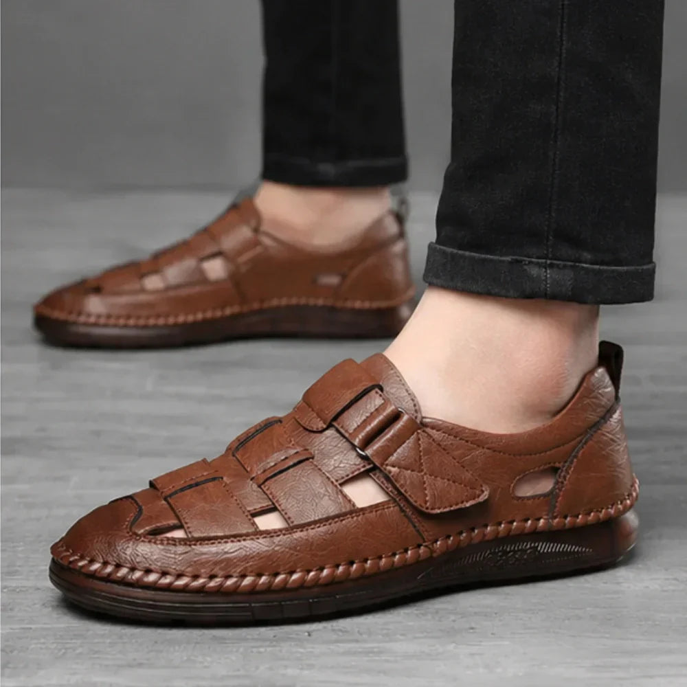 Orthopedic Leather Sandals – Santorin