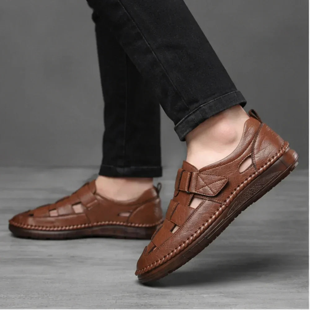Orthopedic Leather Sandals – Santorin