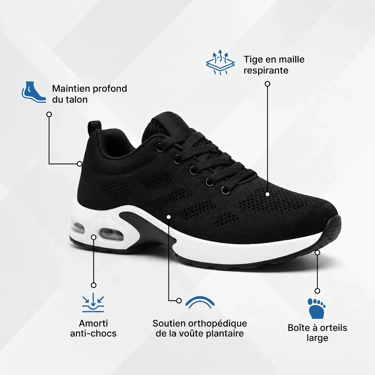 OrthoWalk™ – 12-Hour Shift Shoes for Foot, Knee & Back Pain Relief
