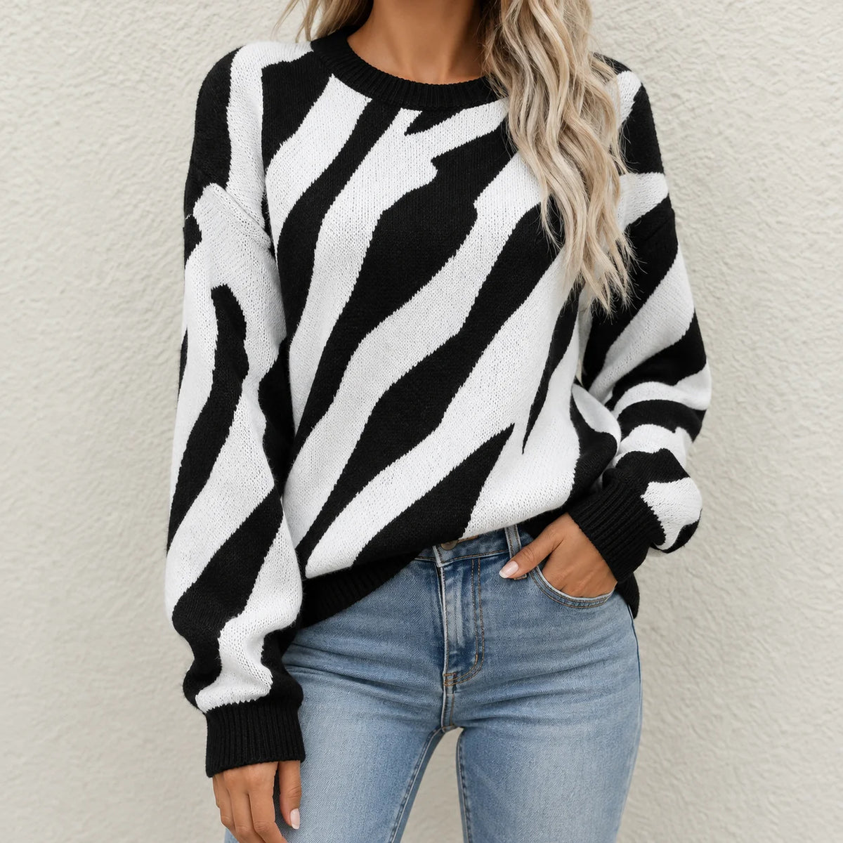 Camille Chic Abstract Sweater