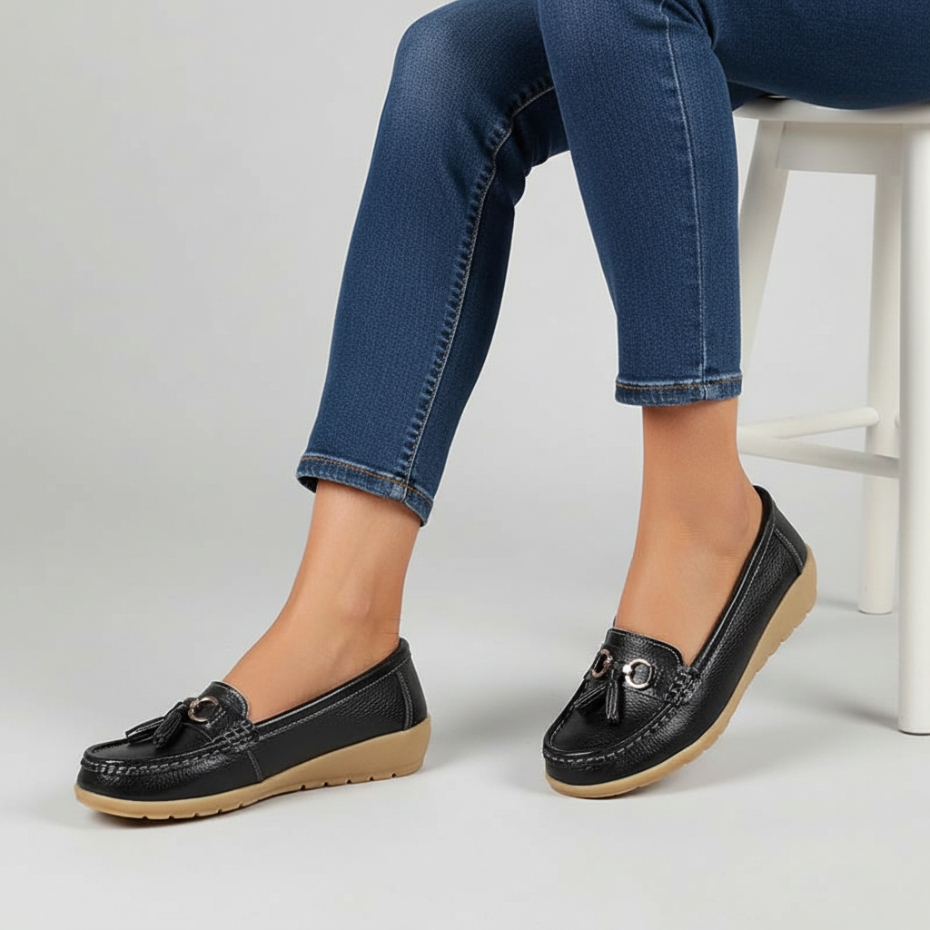 Orthopedic Leather Loafers - Mary