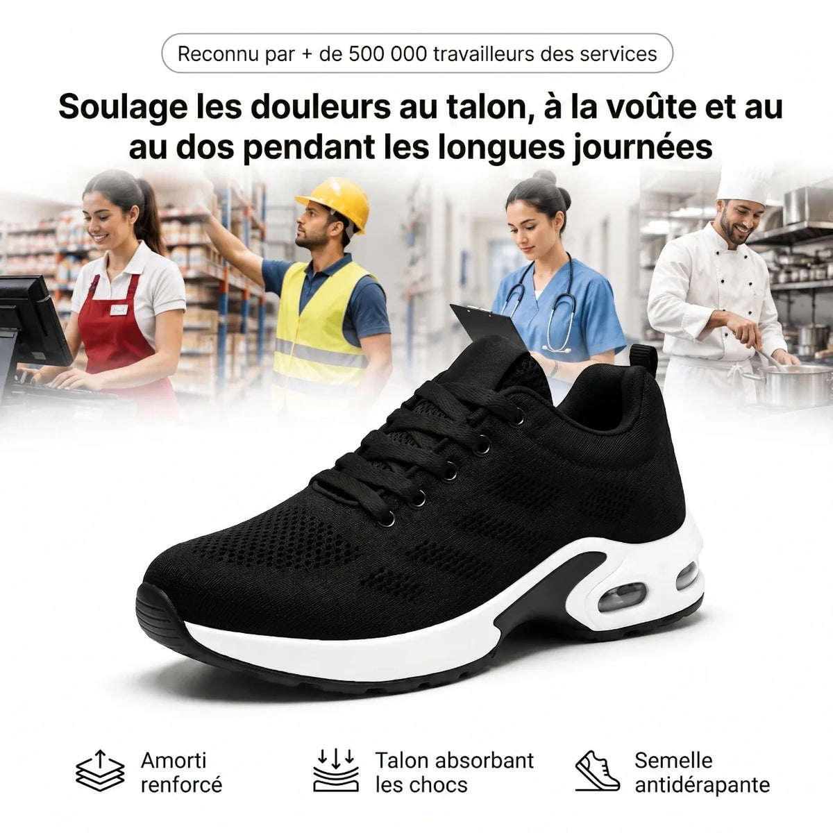 OrthoWalk™ – 12-Hour Shift Shoes for Foot, Knee & Back Pain Relief