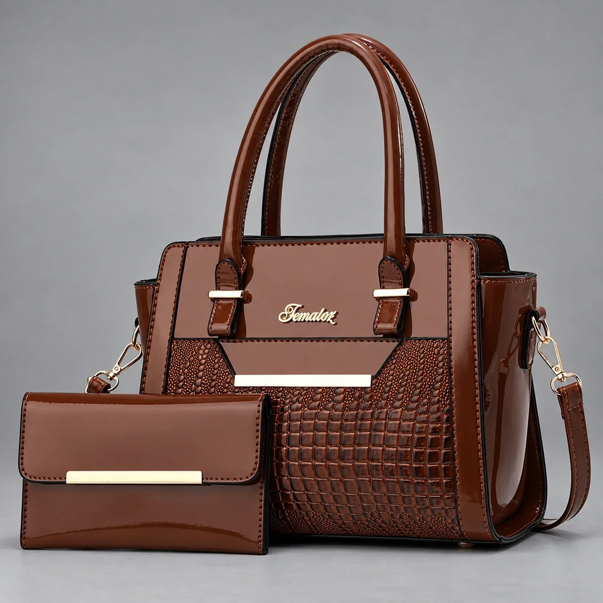 Finesse | 2-Piece Women's Handbag Set – Tote & Wallet