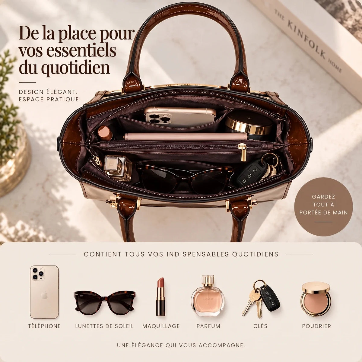 Finesse | 2-Piece Women's Handbag Set – Tote & Wallet