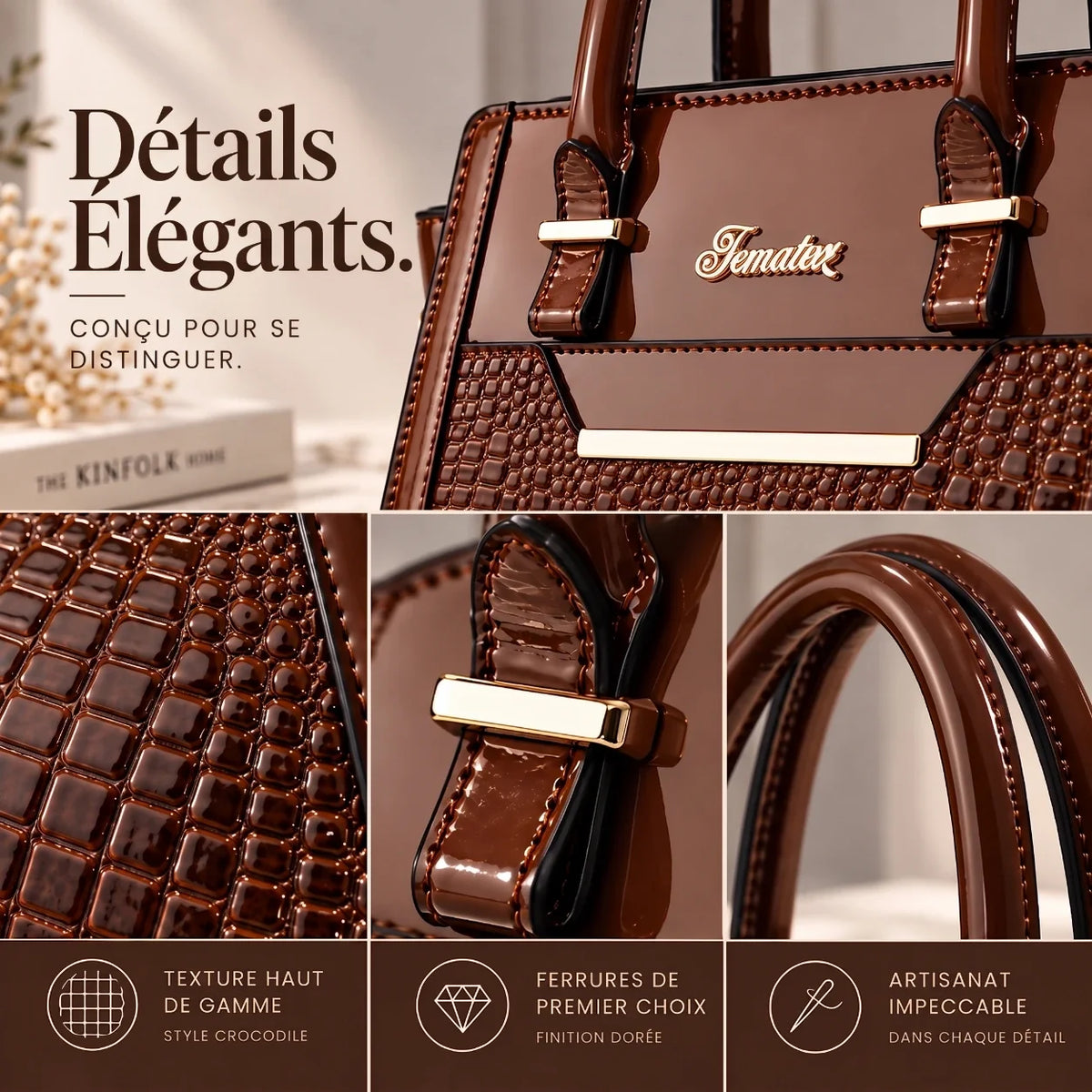 Finesse | 2-Piece Women's Handbag Set – Tote & Wallet