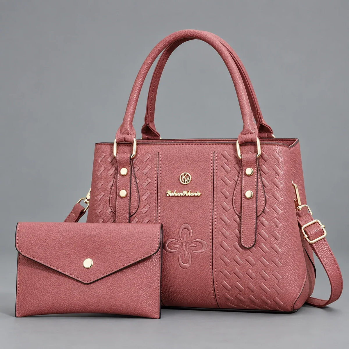 Kenze | 2-Piece Women's Handbag Set – Tote & Wallet