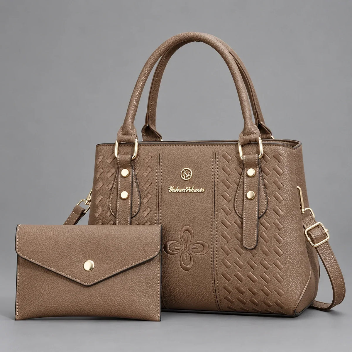 Kenze | 2-Piece Women's Handbag Set – Tote & Wallet