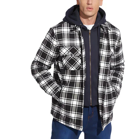 Logan Men's Hooded Flannel Jacket