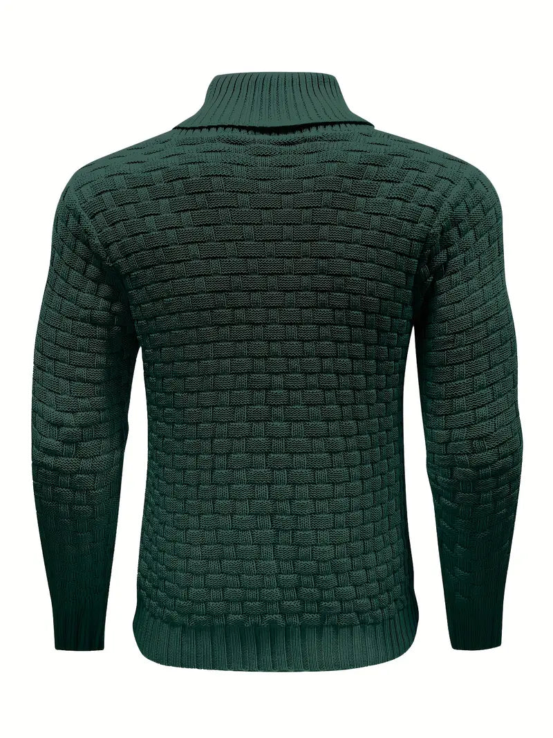 Men's Shawl-Collar Knit Sweater - Auguste