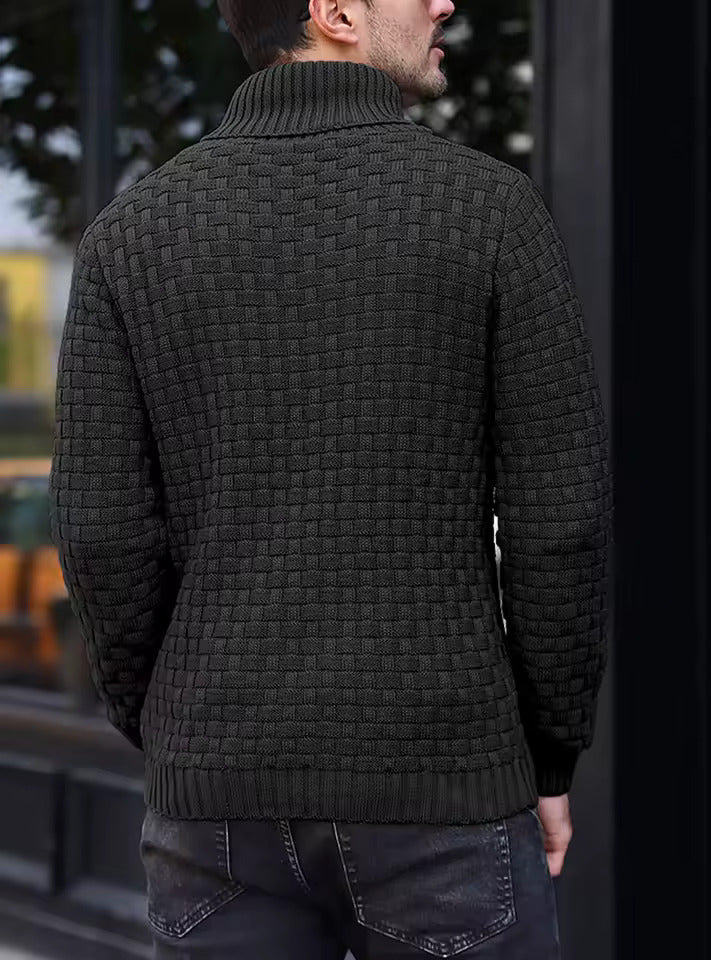 Men's Shawl-Collar Knit Sweater - Auguste