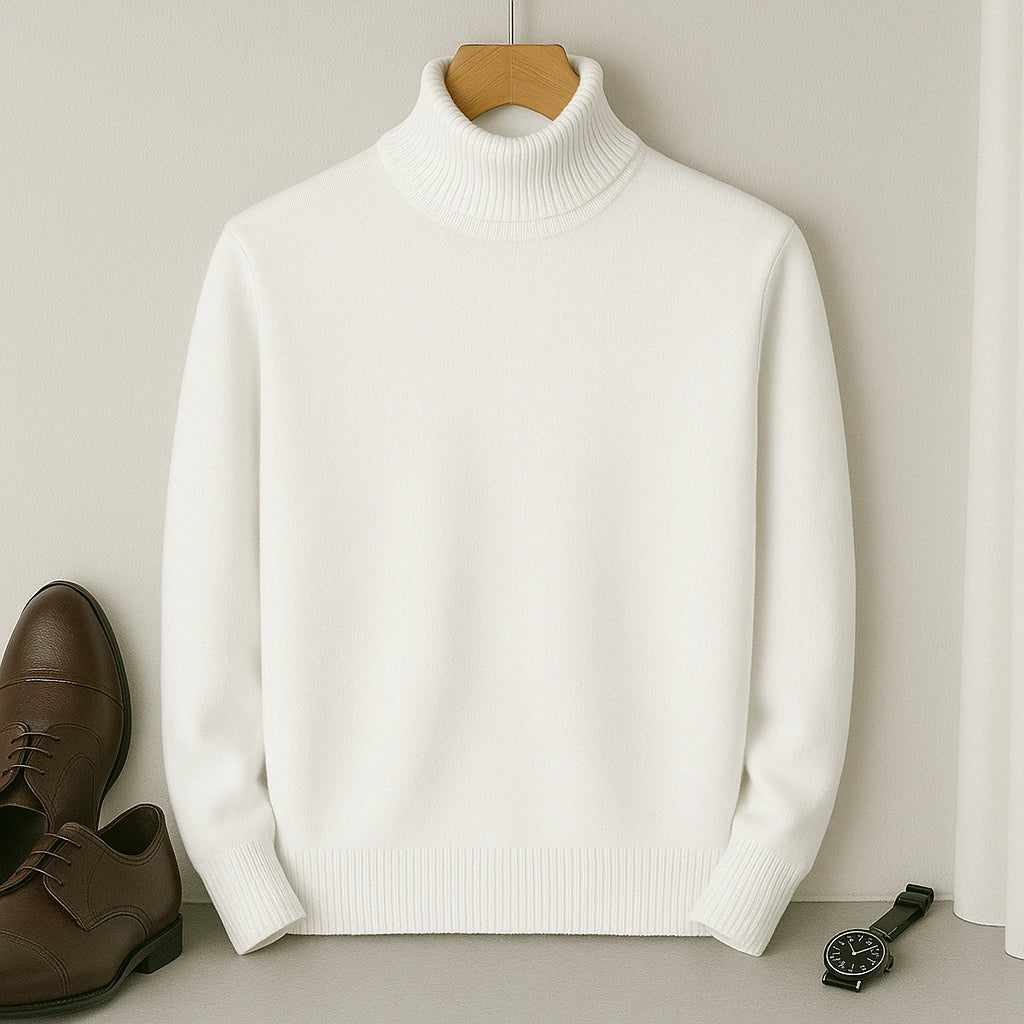 Men's Cashmere Turtleneck Sweater – Laurent