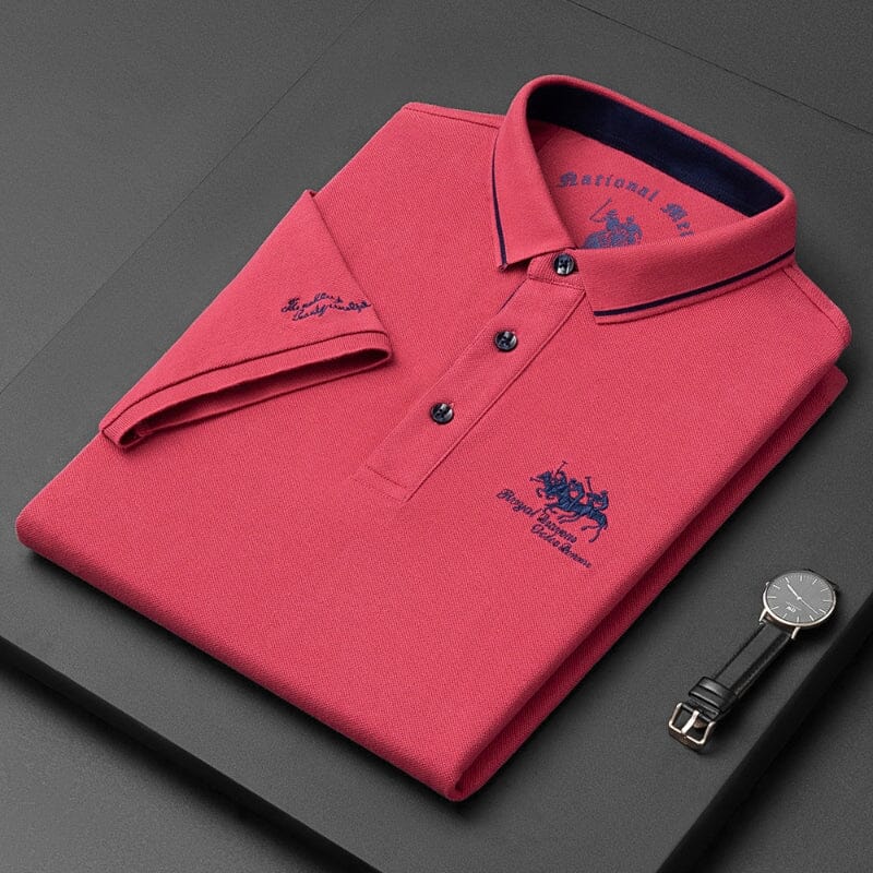 Camisa Polo Masculina Royal Elegance Camisa Polo Masculina Royal Elegance VINNCI Store Vermelho M