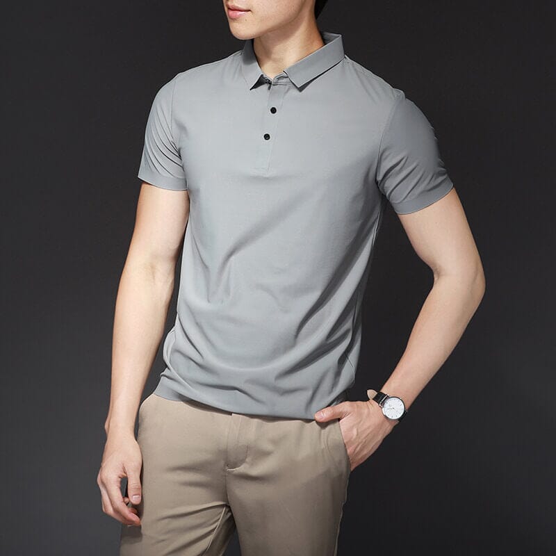 Men's Ice Silk Polo - Fresh Comfort