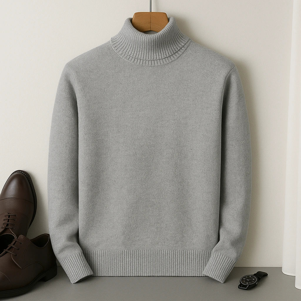 Men's Cashmere Turtleneck Sweater – Laurent