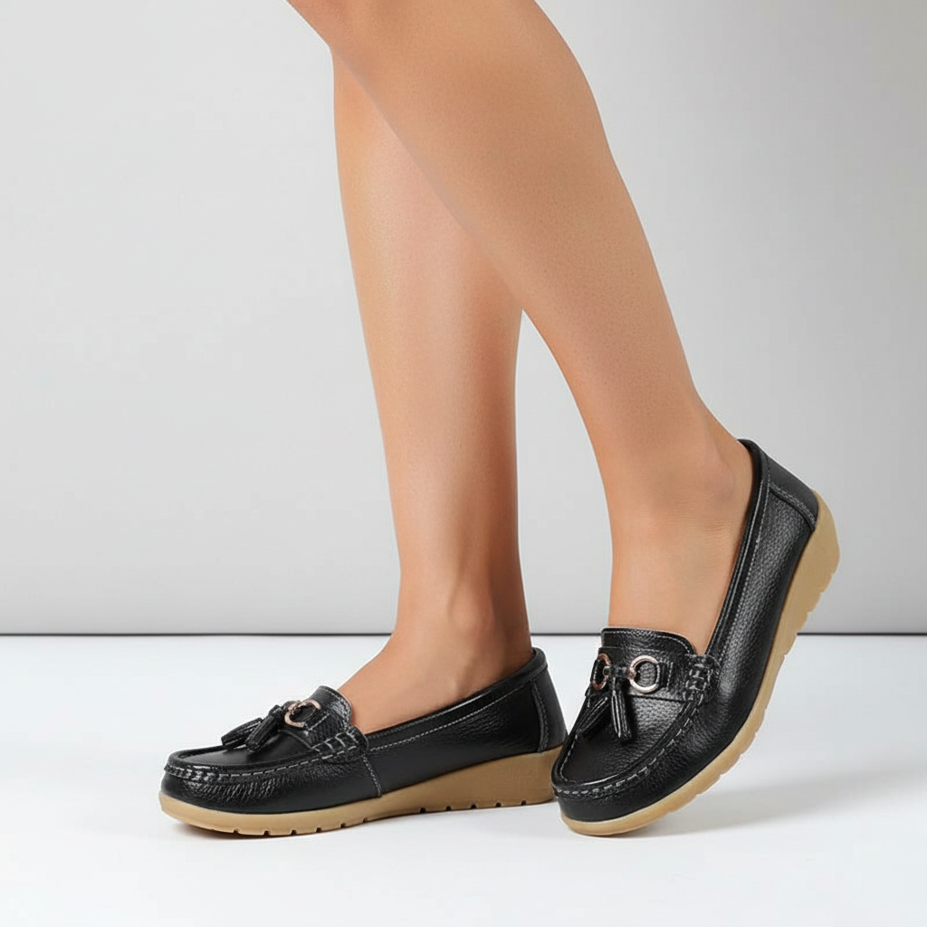 Orthopedic Leather Loafers - Mary