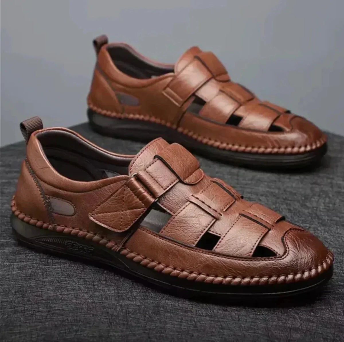Orthopedic Leather Sandals – Santorin