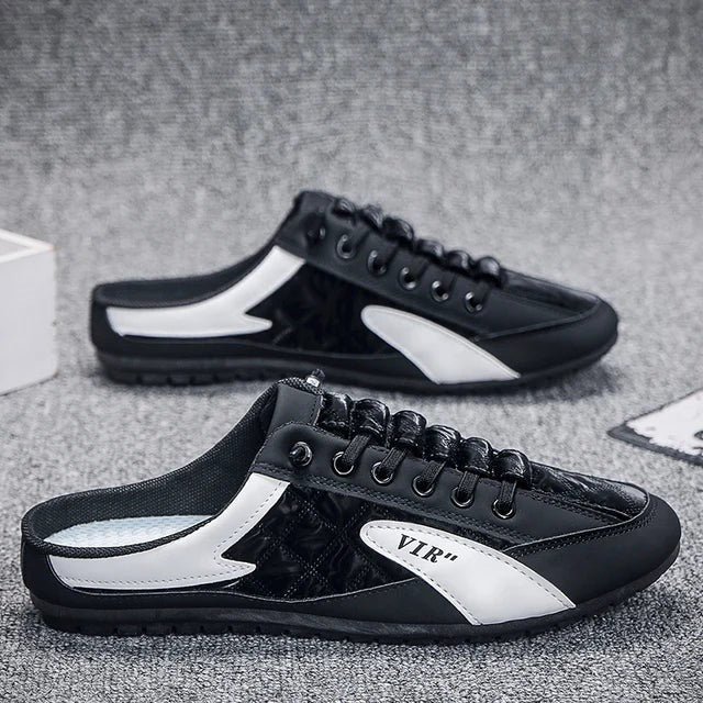 Men's Backless Slip-On Sneakers - Confy