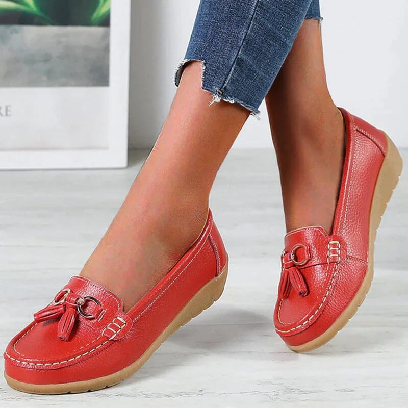 Orthopedic Leather Loafers - Mary