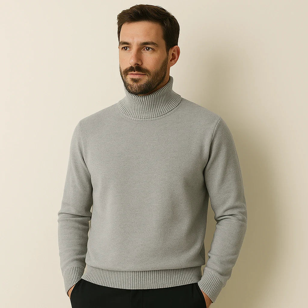 Men's Cashmere Turtleneck Sweater – Laurent