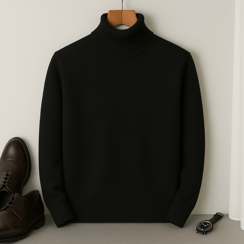 Men's Cashmere Turtleneck Sweater – Laurent