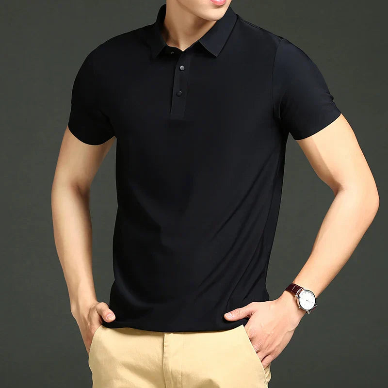 Men's Ice Silk Polo - Fresh Comfort