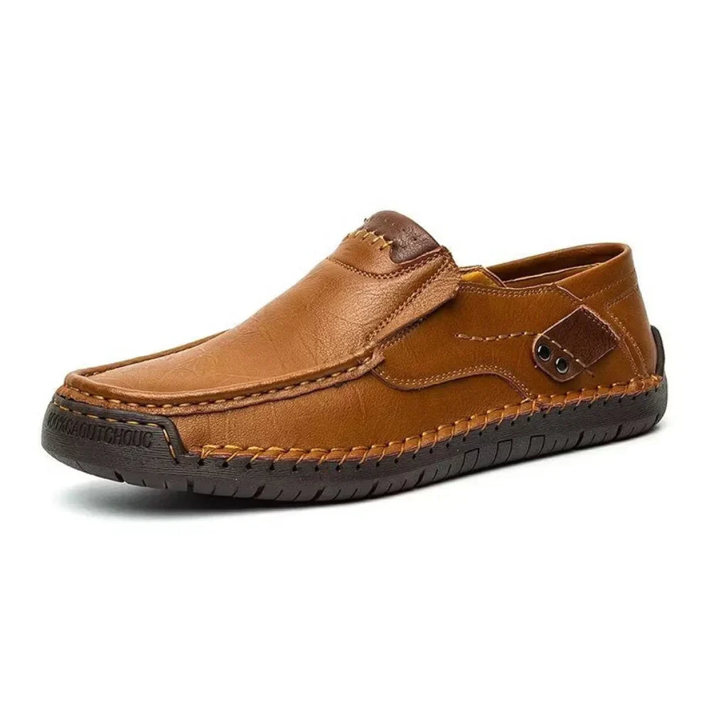 Men's Leather Slip-On Loafers – SoftStep