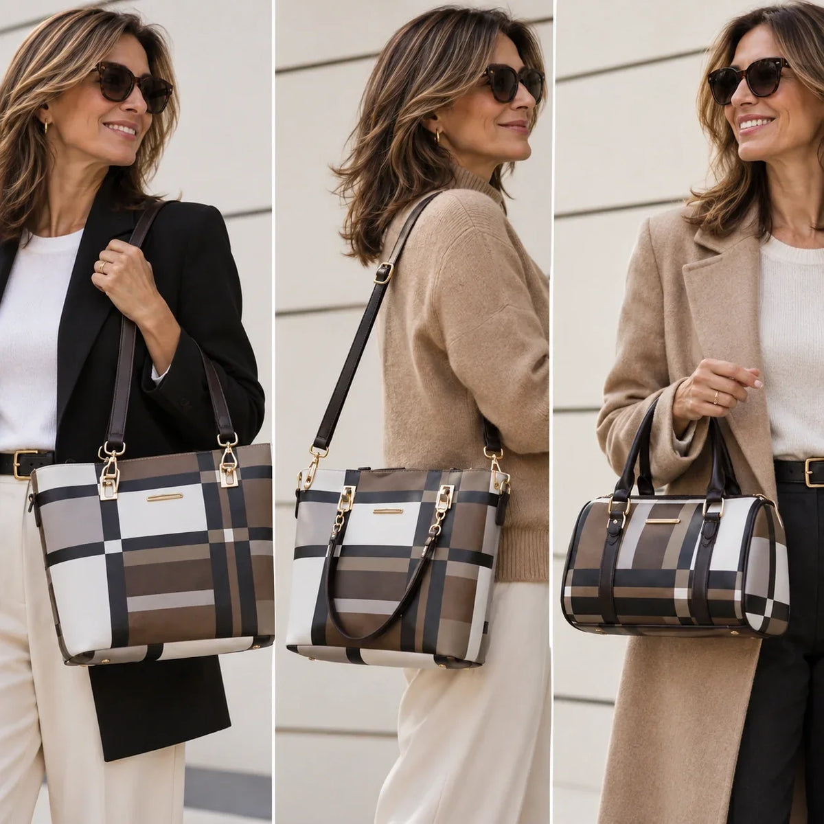 Élodie | 6-Piece Women's Handbag Set – Tote, Top-Handle Bag, Crossbody Bag, Clutch & Wallet