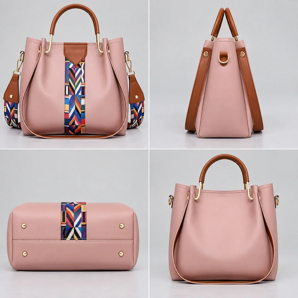 Allure | 4-Piece Women's Handbag Set – Tote, Crossbody Bag, Wallet & Clutch