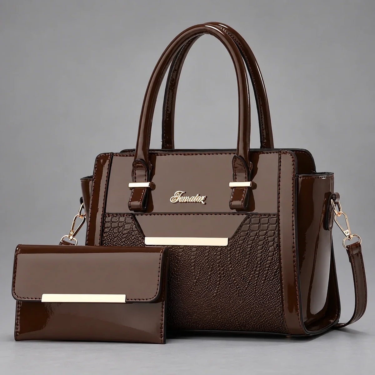 Finesse | 2-Piece Women's Handbag Set – Tote & Wallet