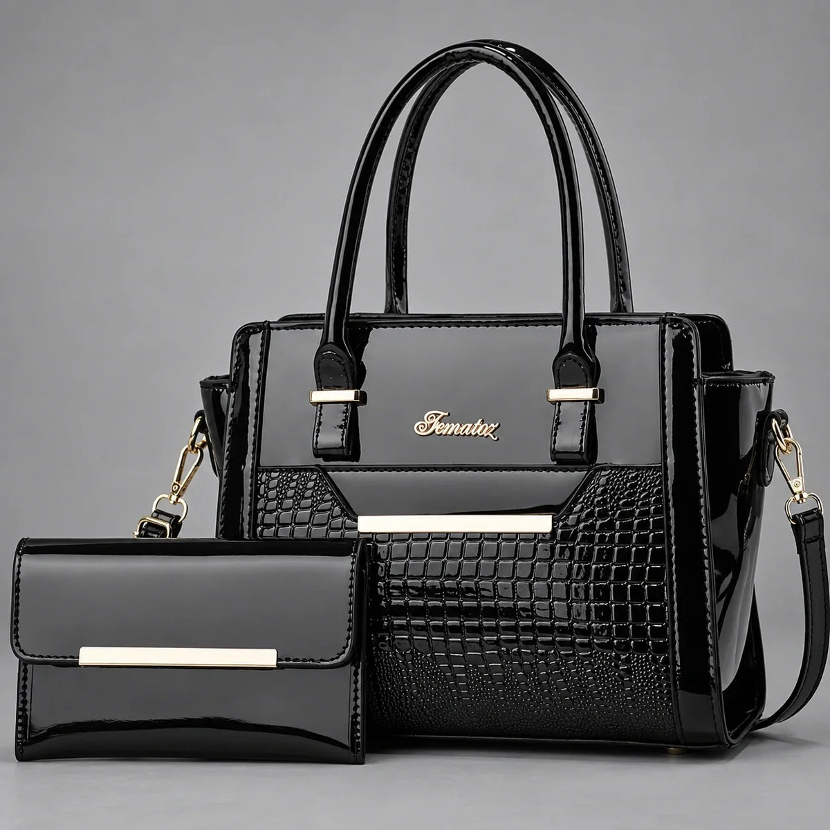 Finesse | 2-Piece Women's Handbag Set – Tote & Wallet