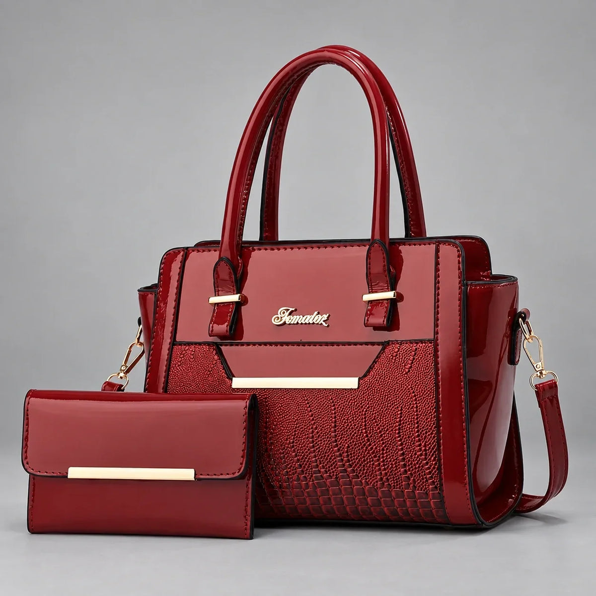 Finesse | 2-Piece Women's Handbag Set – Tote & Wallet