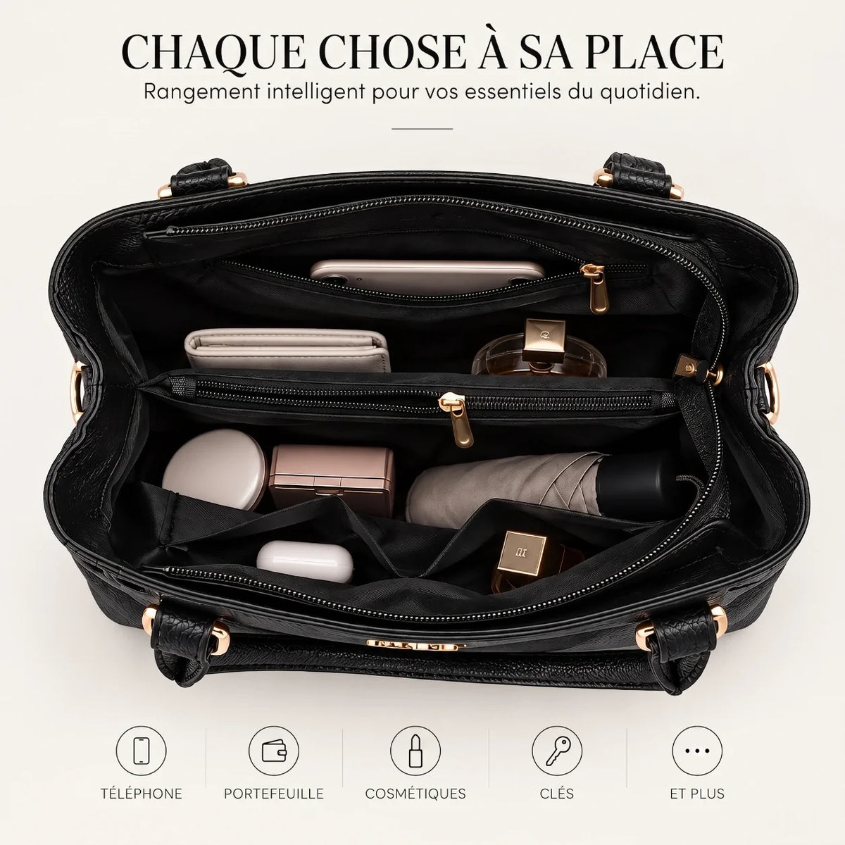 Kenze | 2-Piece Women's Handbag Set – Tote & Wallet