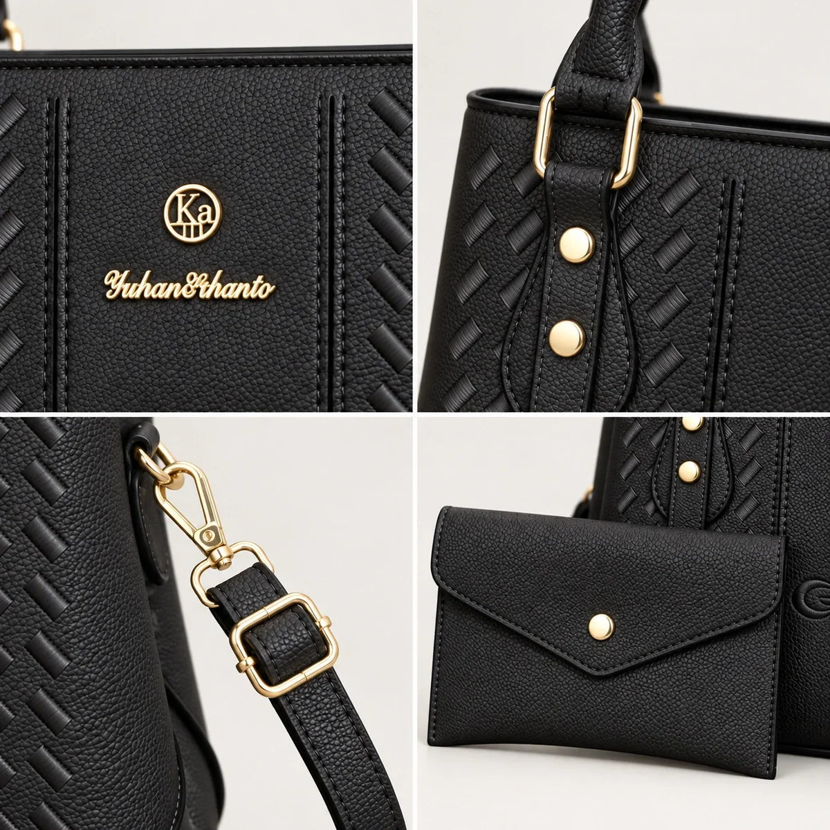 Kenze | 2-Piece Women's Handbag Set – Tote & Wallet