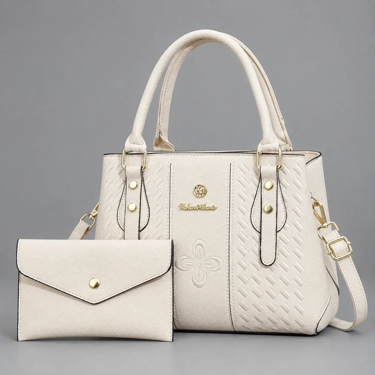 Kenze | 2-Piece Women's Handbag Set – Tote & Wallet