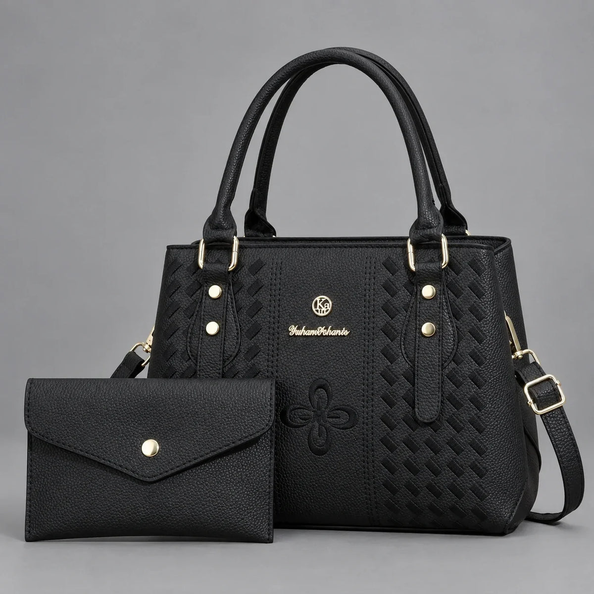 Kenze | 2-Piece Women's Handbag Set – Tote & Wallet