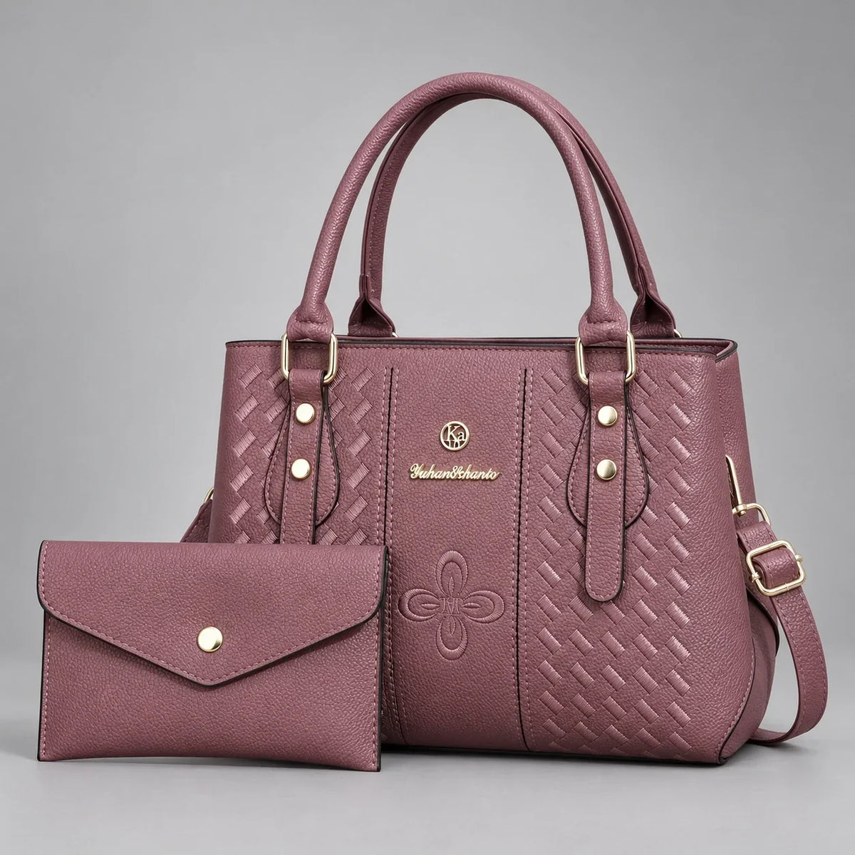 Kenze | 2-Piece Women's Handbag Set – Tote & Wallet