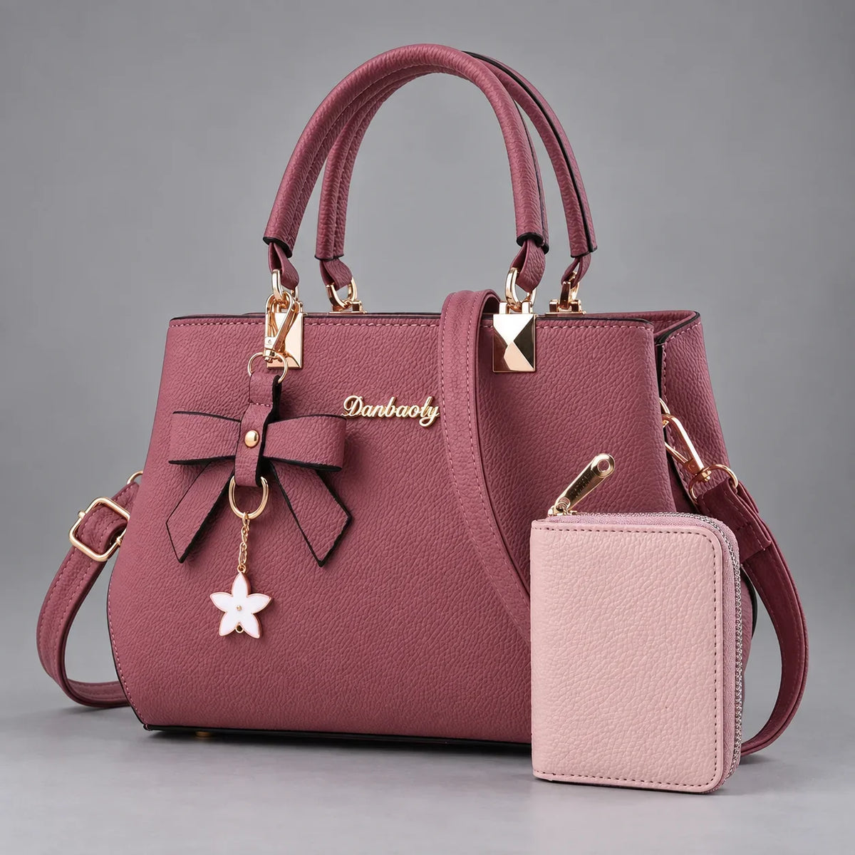 Caline | 2-Piece Women's Handbag Set – Tote & Wallet