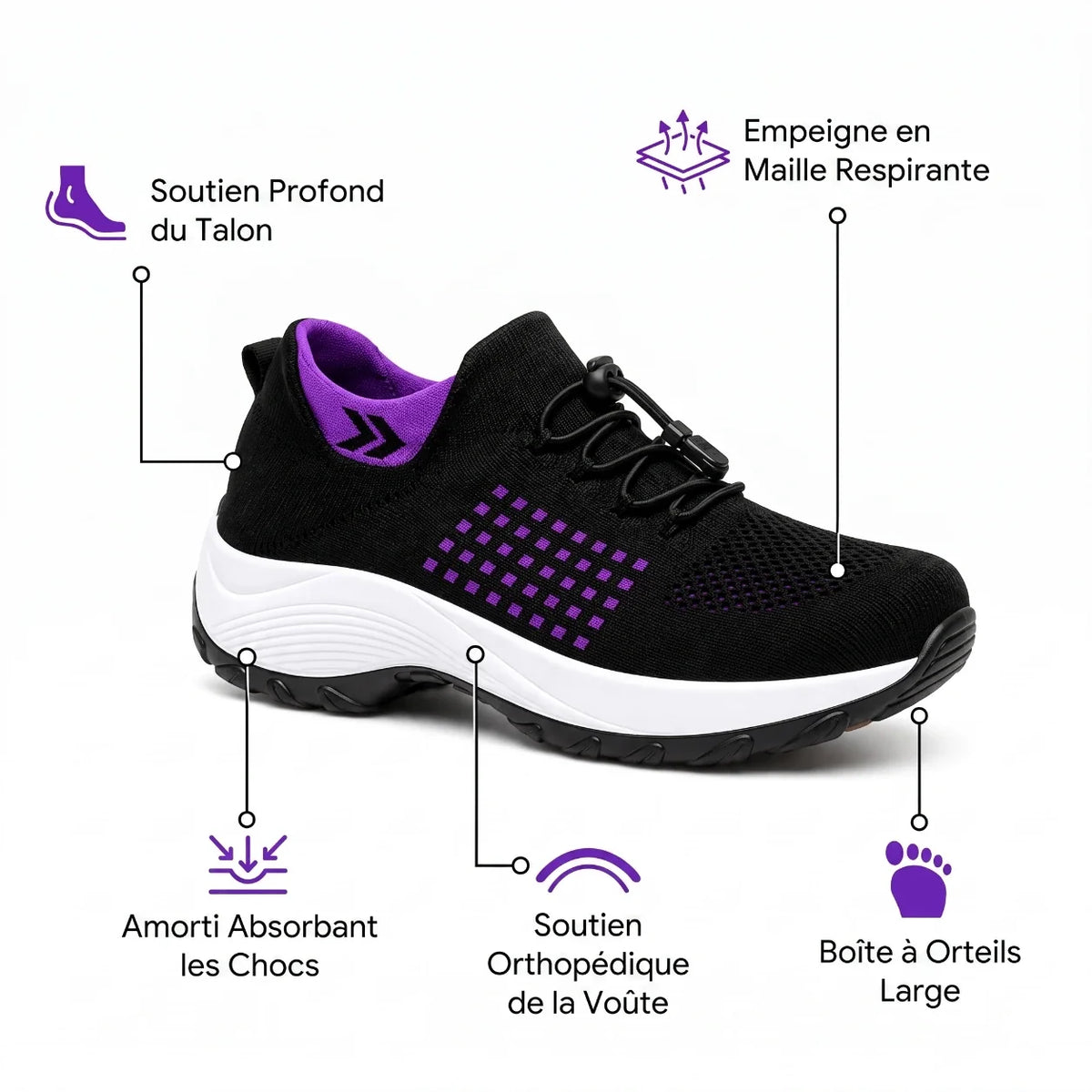 OrthoShift™ – 12-Hour Shift Shoes for Foot, Knee & Back Pain Relief
