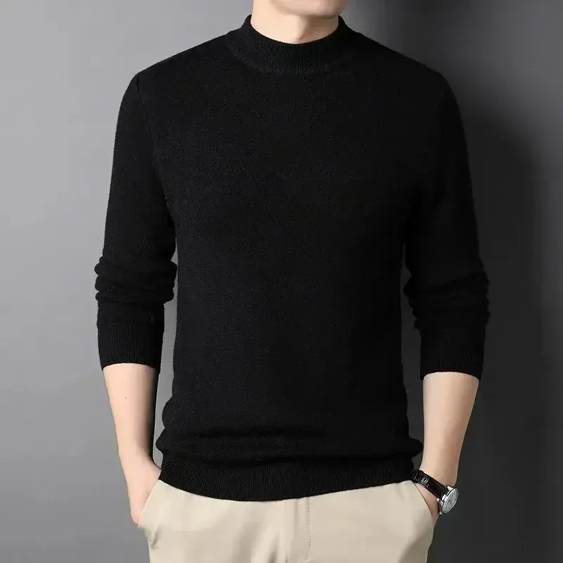 Men's High-Neck Cashmere Sweater – Damien