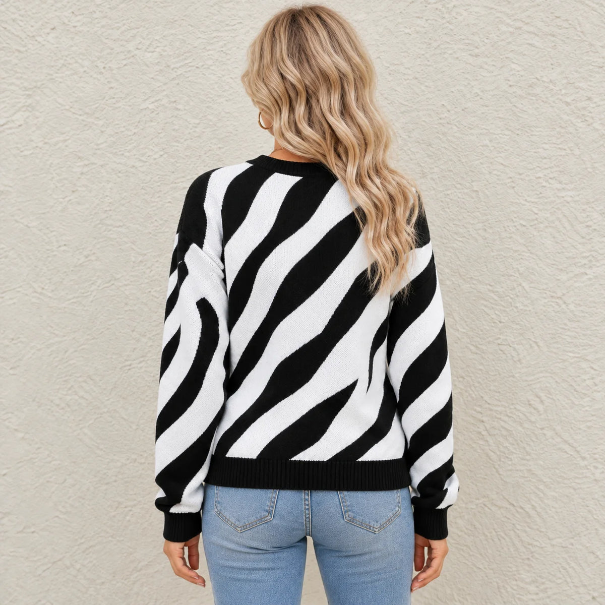 Camille Chic Abstract Sweater
