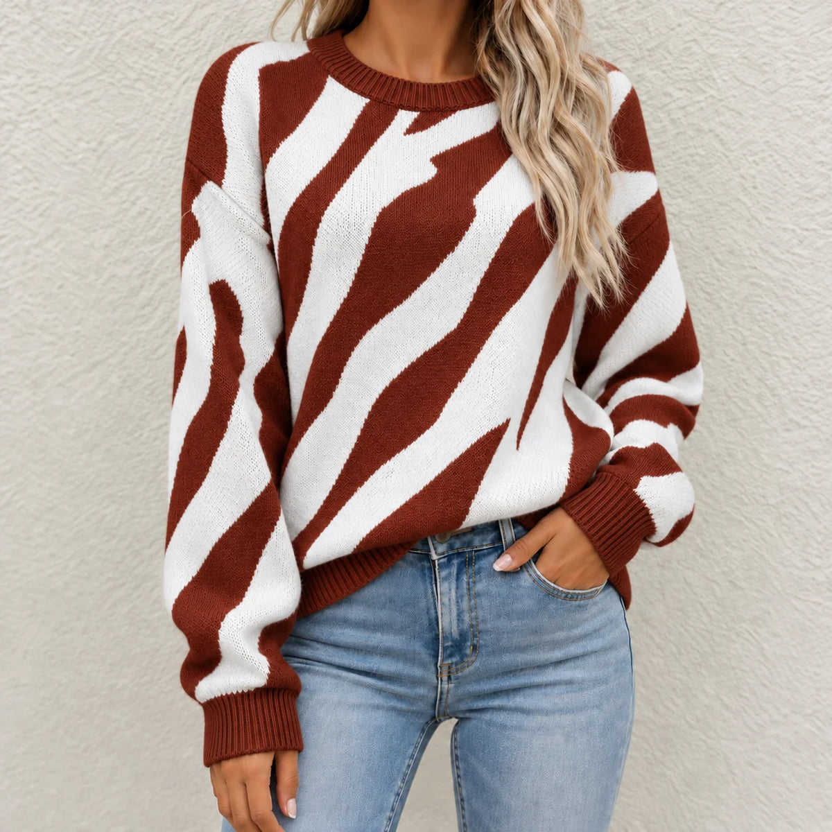 Camille Chic Abstract Sweater
