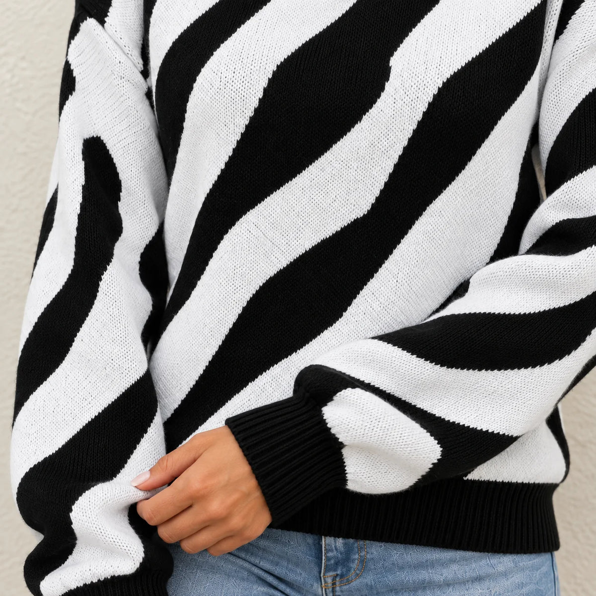 Camille Chic Abstract Sweater