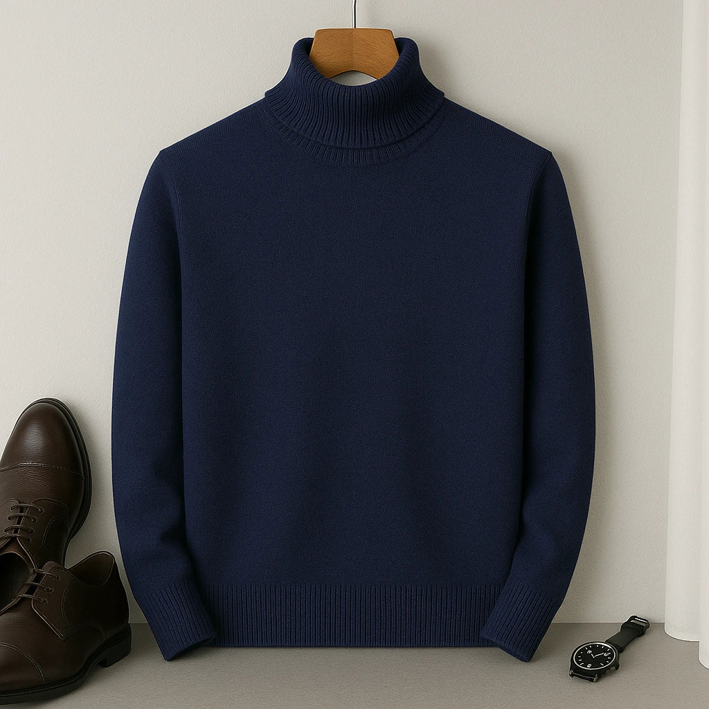 Men's Cashmere Turtleneck Sweater – Laurent