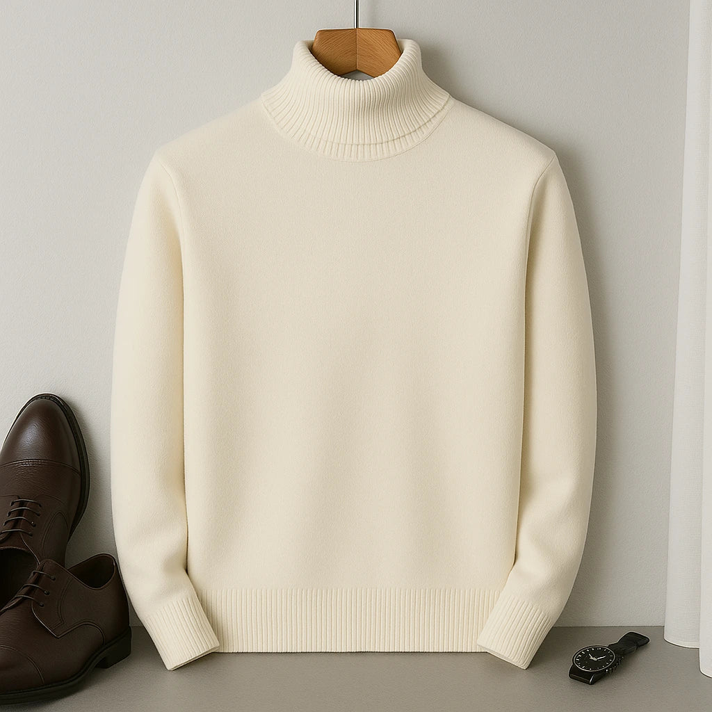 Men's Cashmere Turtleneck Sweater – Laurent