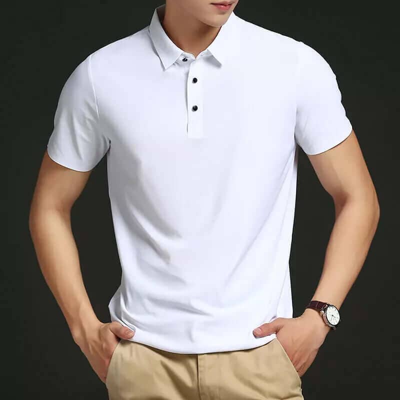 Men's Ice Silk Polo - Fresh Comfort
