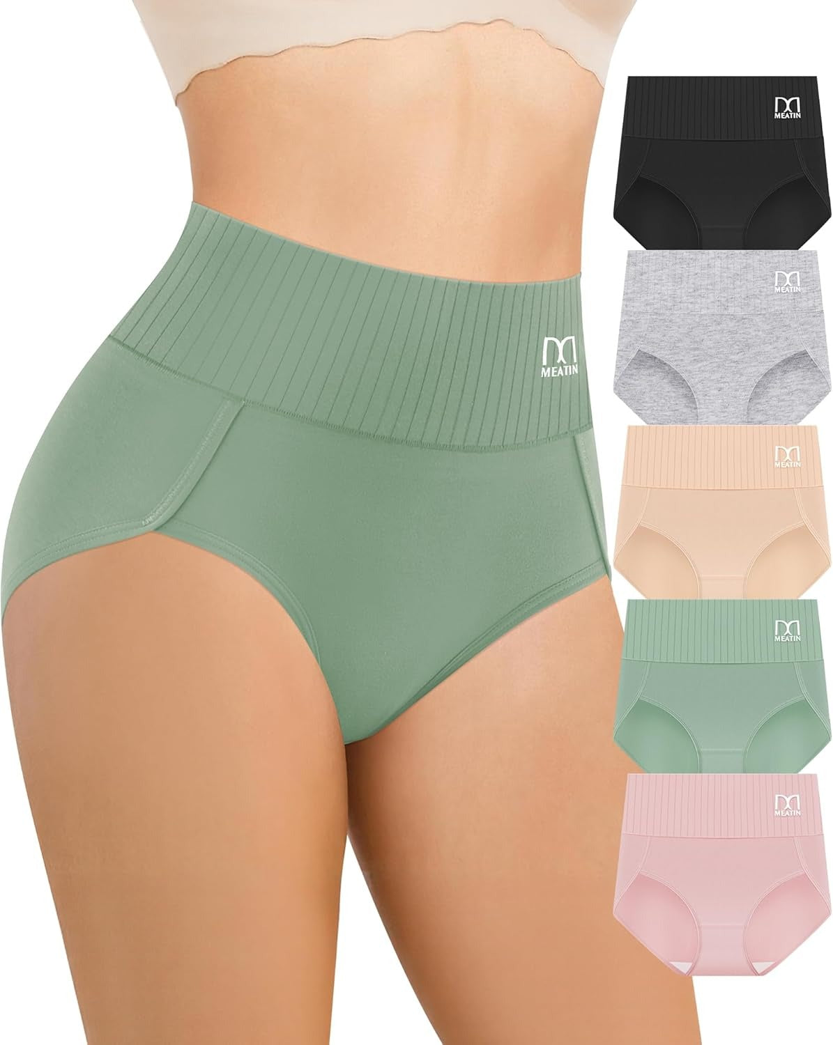 High-Waist Antibacterial Shaping Briefs | 2+2 FREE