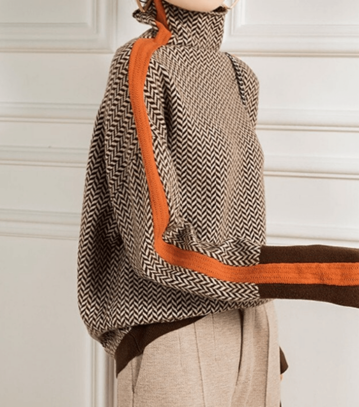 Lorena Long Striped Women's Sweater