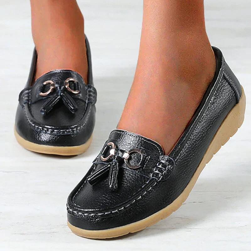 Orthopedic Leather Loafers - Mary