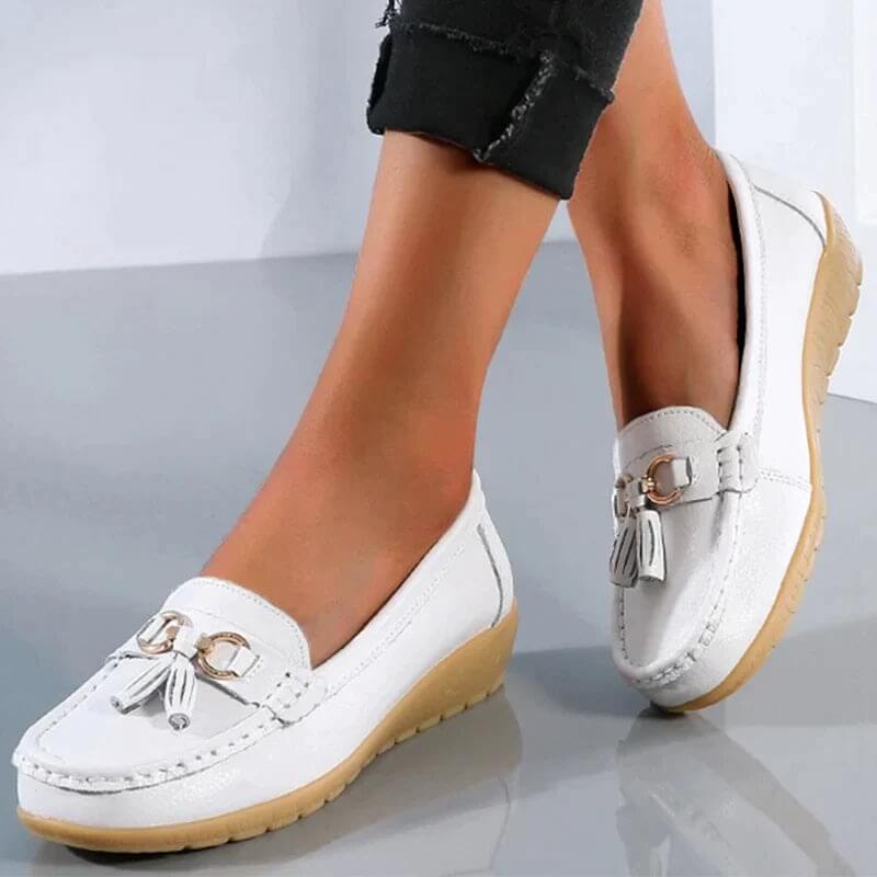 Orthopedic Leather Loafers - Mary